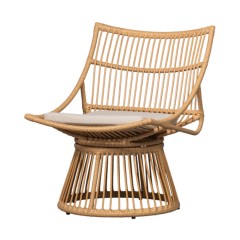 ARMCHAIR AT OUTDOOR WICKER NATURAL 80 - CHAIRS, STOOLS